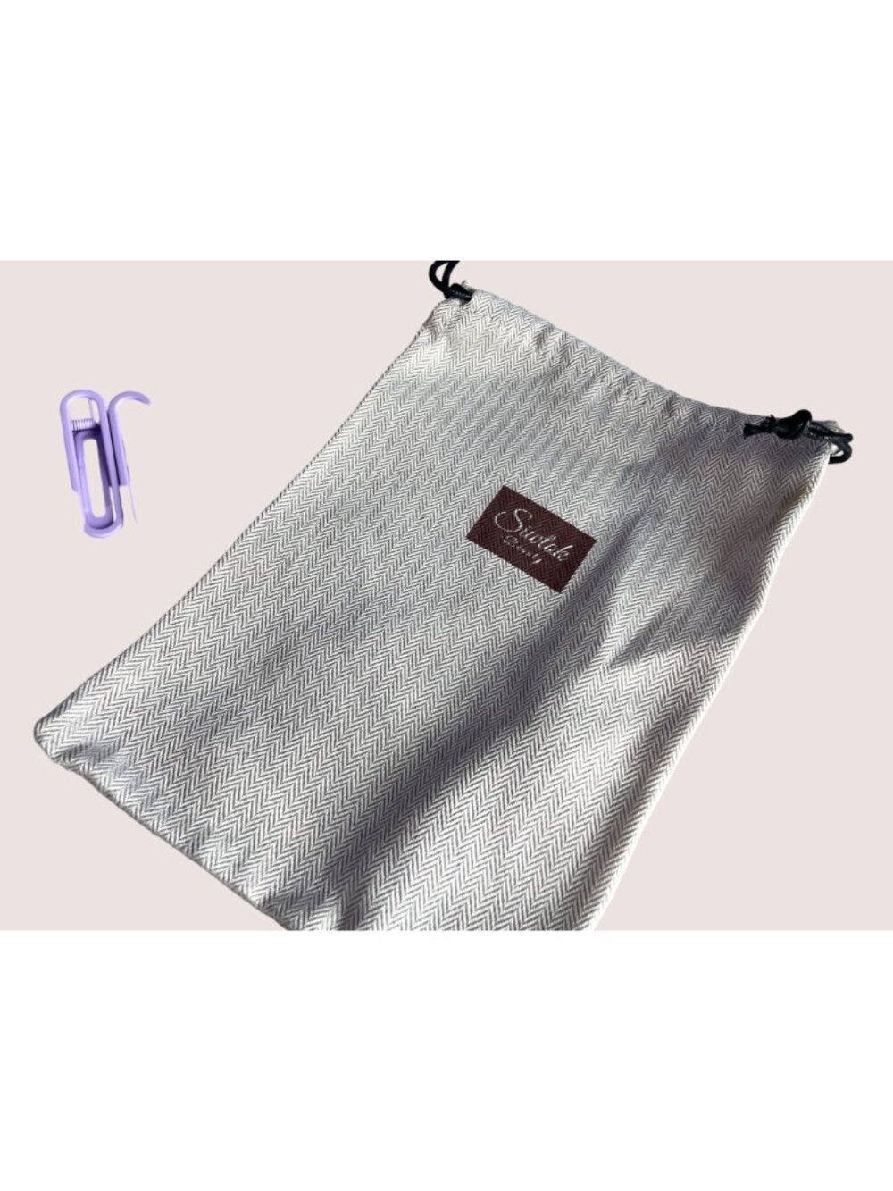 Heatless Hair Curler Bundle In Soft Lavendar Fabric - Picture 4 of 11